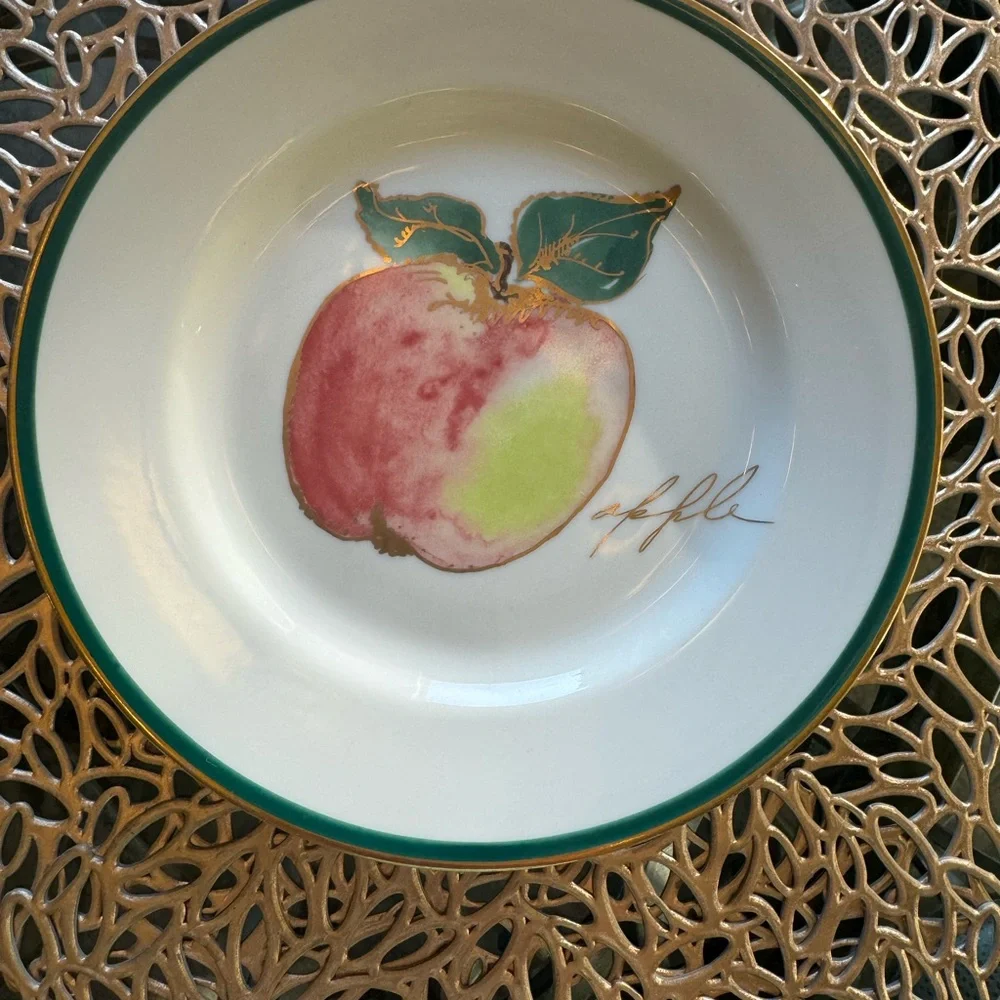 Crate & Barrel | Set Hand Painted Lunch/Dessert Plates -Each Plate Different!